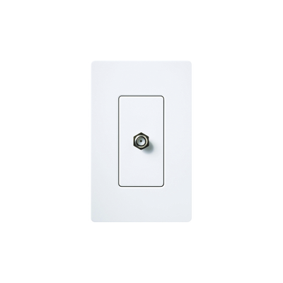 Adaptador de pared coaxial / 75 ohmios / Conector tipo F / 7 colores personalizables / Compatible iluminación