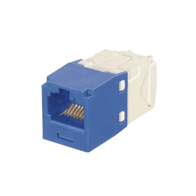 Módulo Jack RJ45 / Cat 6 / Terminación TG sin herramienta / Mini-Com con llaveado por color / UTP / 22-26 AWG