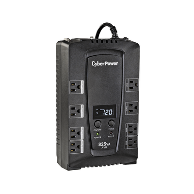 UPS Línea Interactiva / 825 VA / 450 W / 8 Tomas NEMA 5-15R / AVR Integrado / LCD Multifunción / Protección 1030 J