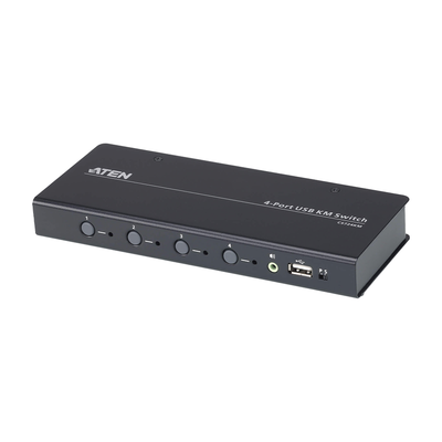 Switch KM USB / 4 Puertos / Boundless Switching / RS-232 / HDMI / Audio / Control de 4 a 8 Computadoras