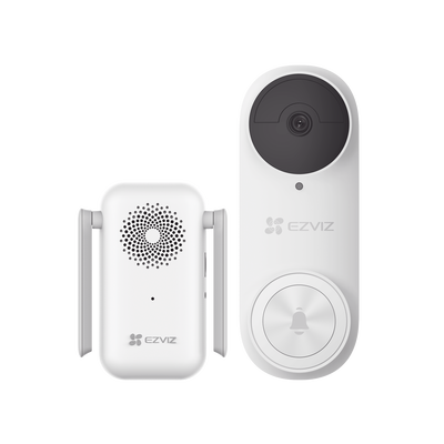Videoportero Wi-Fi / 3 Megapixel / Ángulo 176° / Batería 5200 mAh / IP65 / Detección PIR 5 m (16.4 ft) / Audio Bidireccional