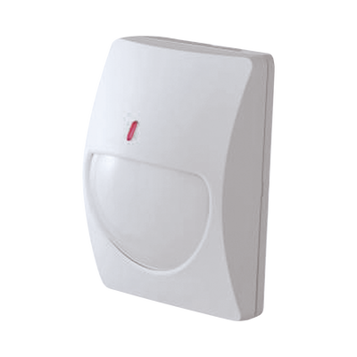 Sensor de Movimiento PIR / Interior / Cobertura 15 m (49 ft) / Patrón dual ajustable / Alambrico / Compensación térmica