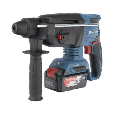Martillo Perforador Inalámbrico SDS-PLUS 20V / Motor Brushless / 3 Modos Taladro Percusión Demolición / 2.7 J Energía de Impacto / 2 Baterías 4.0Ah con Cargador y Estuche
