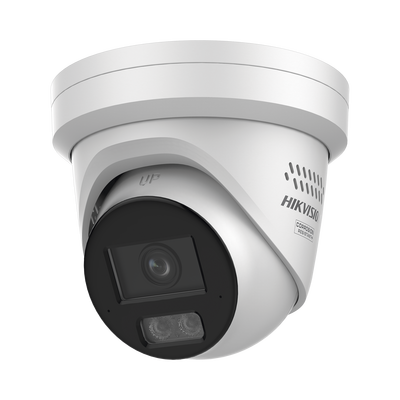 Turret IP / 8 Megapixel / Lente 2.8 mm / 98 pies IR + Luz Blanca / 2 Micrófonos / IP67 / Estrobo / WDR 130 dB / AcuSense 3.0 / AcuSeek / NEMA 4X