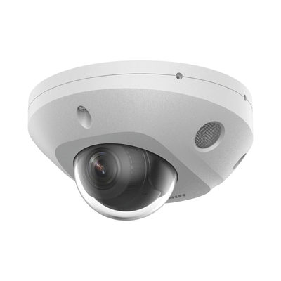 Mini Domo IP / 4 Megapixel / Dual Light 30 m (98.4 ft) / WDR 120 dB / IP67 / PoE / MicroSD 512 GB