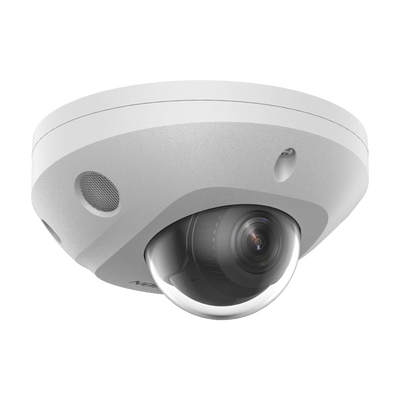 Mini Domo IP / 6 Megapixel / Dual Light 30 m (98.4 ft) / AcuSense / WDR 120 dB / IP67 IK8 / PoE