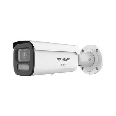 Bala IP 8 Megapixel / Lente Mot. 2.8 a 12 mm / 60 mts IR + Luz Blanca / Exterior IP67 / WDR 130 dB / ACUSENSE 3.0 / Metal / NEMA 4X / ACUSEEK