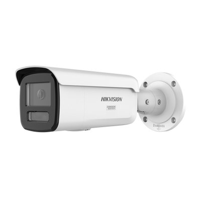 Bala IP / 6 Megapixel / Lente 4 mm / 60 m (197 ft) IR + Luz Blanca / Exterior IP67 / WDR 130 dB / AcuSense 3.0 / Metal / NEMA 4X / AcuSeek