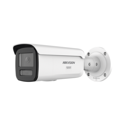 Bala IP 8 Megapixel / Lente 4 mm / 60 mts IR + Luz Blanca / Exterior IP67 / Estrobo Azul y Rojo / WDR 130 dB / ACUSENSE 3.0 / Metal / NEMA 4X / ACUSEEK