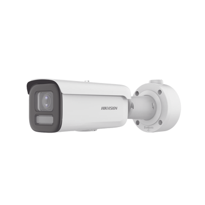 Bala IP 4 Megapixel / Lente Mot. 2.7 a 13.5 mm / Dual Light (60 mts IR + 60 mts Luz Blanca ) / Darkfighter S / Exterior IP67 / IK10 / WDR 130 dB / 4 Analíticos: AcuSense, Deteccion Facial, Conteo de Personas por Cruce y Zona