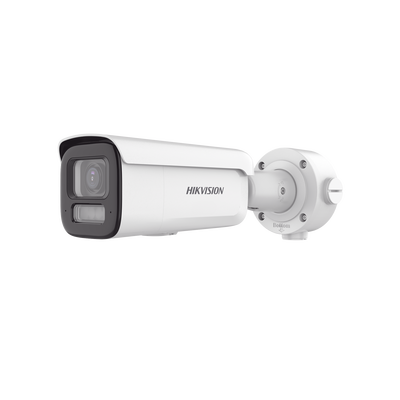 Bala IP 8 Megapixel (4K) / Lente Mot. 2.7 a 13.5 mm / Dual Light (60 mts IR + 60 mts Luz Blanca) / Darkfighter S / Exterior IP67 / IK10 / WDR 130 dB / 4 Analíticos: AcuSense, Deteccion Facial, Conteo de Personas por Cruce y Zona