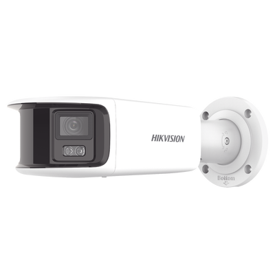 Cámara Bala IP Panorámica / 8 Megapixel / 180° / Lente 4 mm / Color 24/7 / Luz Blanca 40 m (131.2 ft) / WDR 130 dB / PoE / IP67