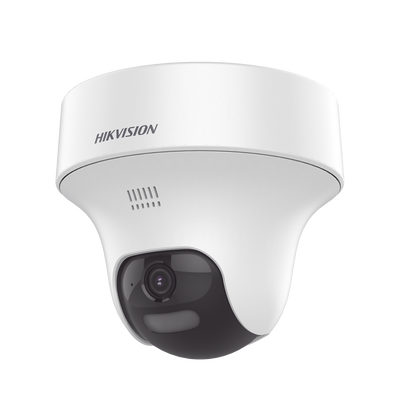 Cámara Domo Turret Turbo HD / 2 Megapixel / Dual Light 25 m (82 ft) IR + 20 m (65.6 ft) Luz Blanca / Audio Bidireccional / Interior
