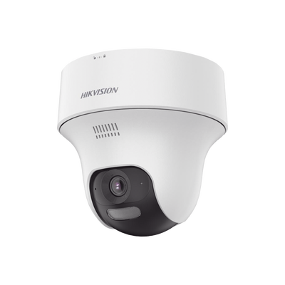 Turret PT IP 2 Megapixel / Lente 2.8 mm / Dual Light (20 mts IR + 15 mts Luz Blanca) / Wi-Fi / IP54 / dWDR / H.265 / Audio Bidireccional (Micrófono y Bocina) / Micro SD