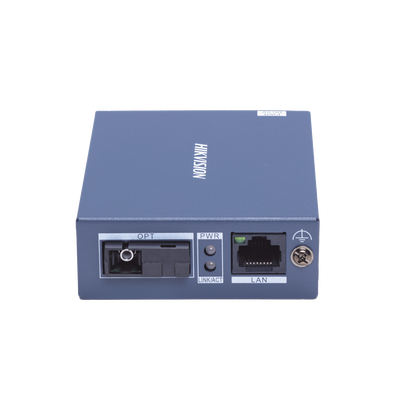 Transceptor Fibra Óptica Gigabit / Monofibra Monomodo / 20 km (12.4 mi) / 10/100/1000 Mbps RJ45 / SC / Industrial -20°C a 60°C / Protección 4 kV