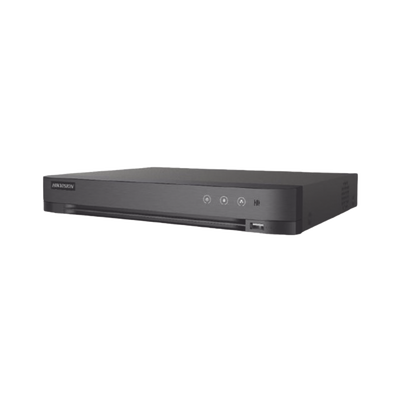 DVR Pentahíbrido / 4 Canales TurboHD + 1 IP / 2 Megapixel 1080p Lite / AcuSense Lite / Audio Bidireccional Coaxitron / H.265+ / 1 Bahía HDD 4 TB / Salida HDMI y VGA Full HD
