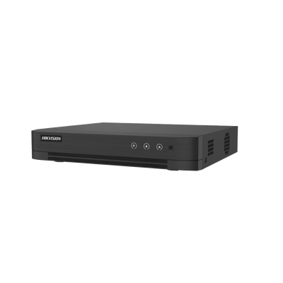 DVR Pentahíbrido / 8 Canales TurboHD + 2 Canales IP / 2 Megapixel (1080p) Lite / AcuSense Lite / Audio Bidireccional por Coaxitron / H.265+ / 1 Bahía HDD 4 TB / Salida HDMI y VGA Full HD