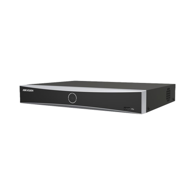 NVR IP / 12 Megapixel (4K) / 8 Canales / 8 Puertos PoE+ / Reconocimiento Facial / AcuSense / 1 Bahía HDD / HDMI 4K / PoE Extendido 300 m (984.3 ft)