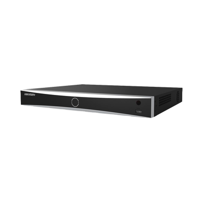 NVR IP / 12 Megapixel (4K) / 8 Canales / 8 Puertos PoE+ / Reconocimiento Facial 20,000 Rostros / AcuSense / 2 Bahías HDD / Alcance PoE 300 m (984.3 ft)