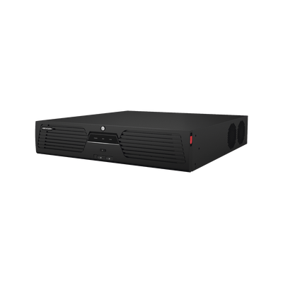 NVR IP / 32 Canales / 32 Megapixel (8K) / AcuSense / ANPR / 8 Bahías HDD / RAID Hot Swap / Dual HDMI 8K / 2 Interfaces de Red