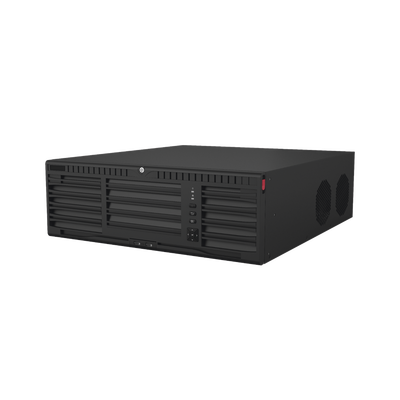 NVR IP / 64 Canales / 32 Megapixel (8K) / 16 Bahías HDD / RAID Hot Swap / Dual HDMI 8K / AcuSense / ANPR / Heat Map