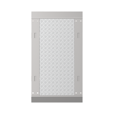 Base para Torniquete Swing / 1 Carril / 90 cm (2.95 ft) / Instalación sin Anclaje al Piso