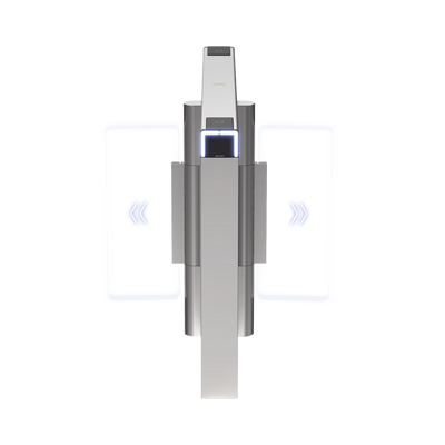 Módulo Central de Expansión para Torniquete Swing / Carril 90 cm (35.4 in) / Iluminación LED / Servomotor 12 Millones de Ciclos / 14 Pares de Sensores IR / Acero Inoxidable SUS304