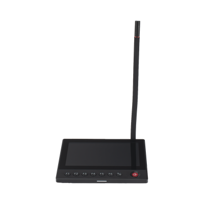 Micrófono IP | 12 VCD | Pantalla Touch 7" | Transmisión en Tiempo Real | Integración con HikCentral Professional