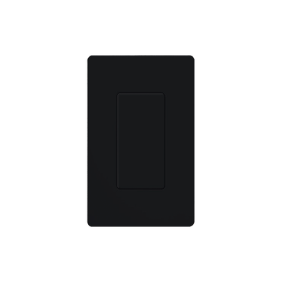 Placa ciega de pared / Diseño sin tornillos / Acabado negro / Compatible con tapa CW1BL