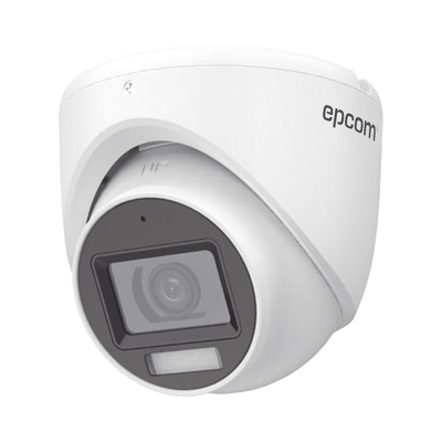 Cámara Turret TURBOHD / 2 Megapixel / Dual Light 30 m (98.4 ft) IR + 20 m (65.6 ft) Luz Blanca / Gran Angular 101° / IP67 / Audio Integrado / 4 Tecnologías / Metal