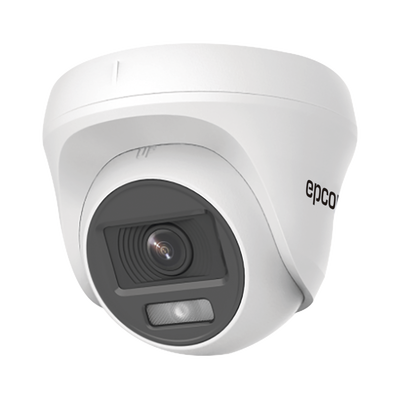 Cámara Turret TURBOHD / 2 Megapixel / Color 24/7 / Luz Blanca 20 m (65.6 ft) / Micrófono Integrado / 4 Tecnologías / Interior