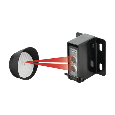 Detector Fotoeléctrico / Rango Ajustable 14 m (45.9 ft) / IP66 Exterior / Salida Relé NO/NC/COM / LED Alineación y Disparo / 12 VDC