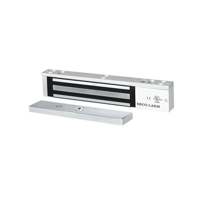 Chapa Magnética Electromagnética / 600 lb (272 kg) / 12/24 VDC Seleccionable / Sensor de Estado de Unión / LED / Uso Interior