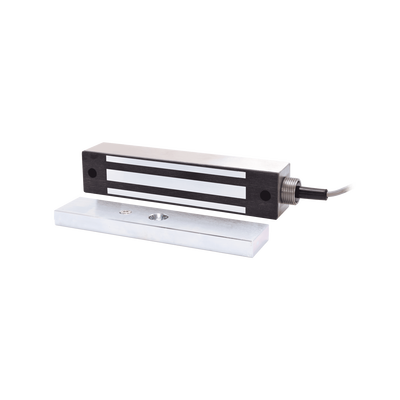Chapa Magnética Electromagnética / 600 lb (272 kg) / IP65 / 12/24 VDC Seleccionable / Cable Acorazado 18" (457 mm) / Sin Magnetismo Residual