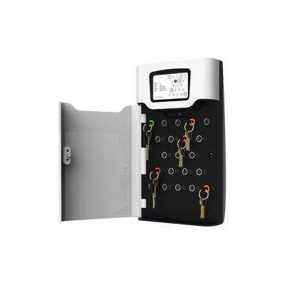Gabinete Administrador de Llaves / RFID / 21 Llaveros / Pantalla Táctil / Código PIN / Carcasa Aluminio y ABS