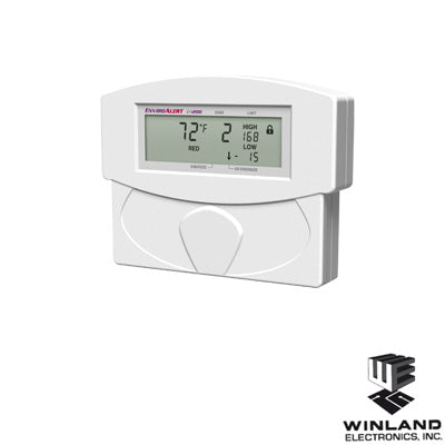Detector de temperatura y humedad / 2 zonas / LCD / 2 relés NA/NC / -50°C a 150°C / 6 x 4.75 x 1.25 in
