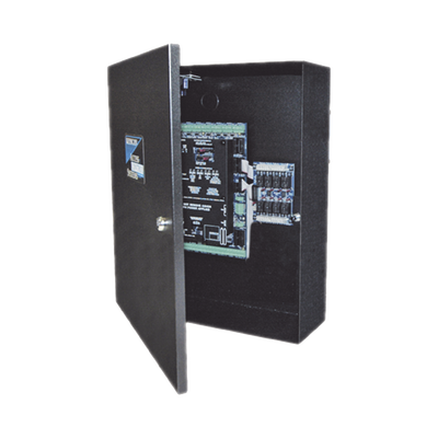 Panel de Control de Acceso para Elevador / 1 Ascensor / 2 Lectoras / 8 Pisos / 12 VCC / Gabinete Incluido