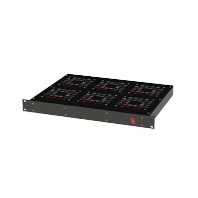 Ventilador para Rack 19" / 6 Abanicos / 1 Unidad de Rack / 110 Vca / 2.1 A / Carcasa de Acero Laminado