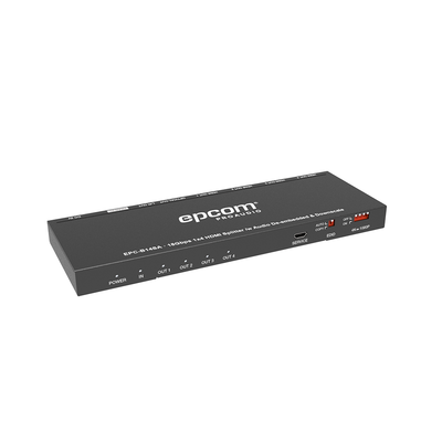 Splitter HDMI / 1x4 Salidas Simultáneas / 4K@60Hz 4:4:4 / HDMI 2.0b / Extractor de Audio Óptico y Analógico / Down Scaler 4K a 1080p / HDCP 2.2 / 18 Gbps