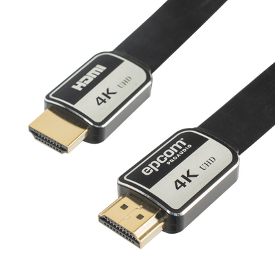 Cable HDMI / 5m (16.40 ft) / 4K@60Hz / 18Gbps / Plano / 30AWG / Conectores Oro