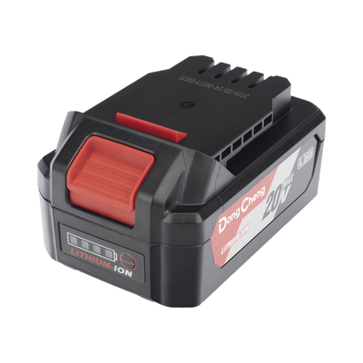 Batería de Litio 20V 4.0Ah / Indicador LED de Carga / Diseño Deslizable / Compatible con Herramientas DONGCHENG 20V
