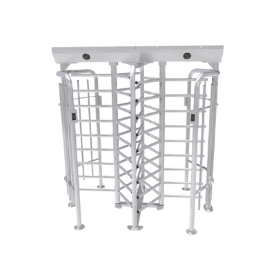 Torniquete Doble de Cuerpo Completo / 25 personas/min / IP54 / Acero Inoxidable SUS304 / Interior-Exterior / 1.90 pies de ancho de carril