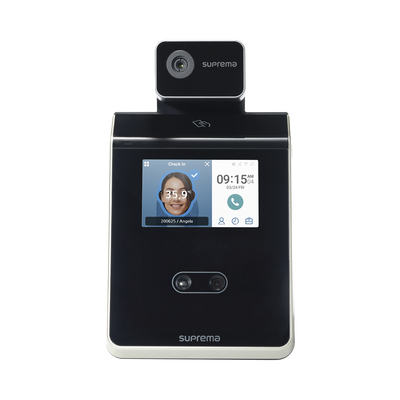 Terminal de Control de Acceso Facial / Detección de Temperatura / 30,000 Usuarios / Pantalla Táctil 4" / TCP/IP y RS-485 / Bluetooth y RFID Multitecnología