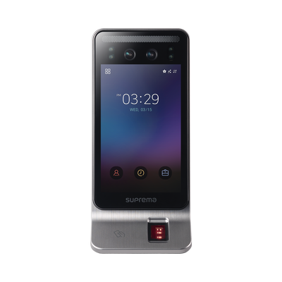 Terminal de Control de Acceso / Reconocimiento Facial Sin Contacto / Lector Multitecnología RFID y NFC / Pantalla LCD 7'' / 100,000 Usuarios / Detección de Cubrebocas
