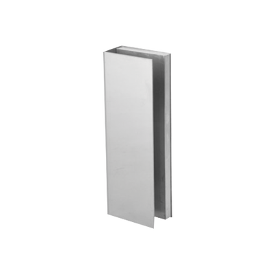 Bracket de Montaje Tipo U / Puertas de Vidrio 3/4" (19.1 mm) / Chapas Magnéticas 600 a 1200 lbs / Ajuste por Opresores / Aluminio Anodizado