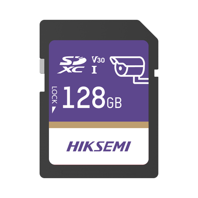 Memoria SD / 128 GB / Clase 10 / U3 V30 / Lectura 100 MB/s / Escritura 90 MB/s / TLC NAND / -25°C a 85°C / 1.26' x 0.94' x 0.08'