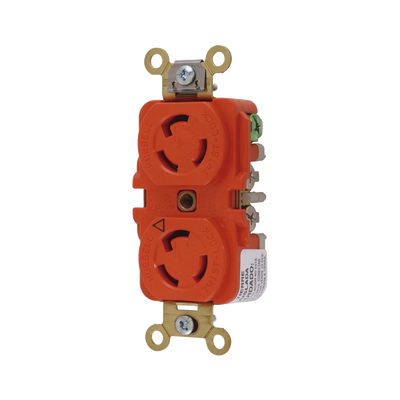 Receptáculo Duplex de Media Vuelta / 15 A 125 V CA / 2 Polos 3 Hilos / Nema L5-15R