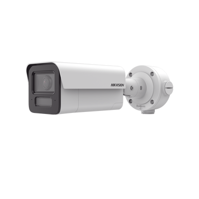 Cámara Bala IP / 4 Megapixel / Lente 2.8 mm / IR EXIR 80 m (262.5 ft) / Analíticos IA 70 m (229.7 ft) / WDR 120 dB / IP67 / IK10 / Audio Bidireccional