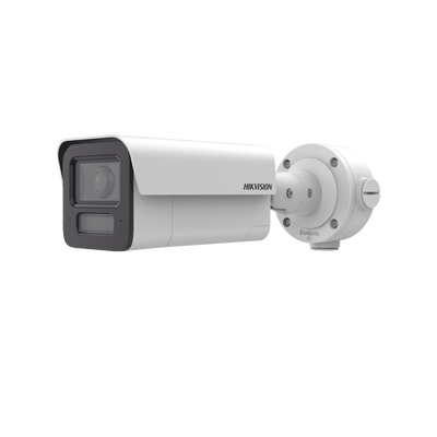 Cámara Bala IP / 4 Megapixel / Lente 4 mm / IR EXIR 80 m (262.5 ft) / Analíticos IA 80 m (262.5 ft) / Audio Bidireccional / IP67 / IK10 / WDR 120 dB