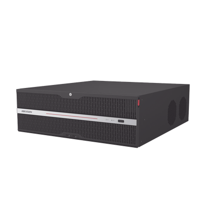 NVR IP / 32 Canales / 12 MP 4K / 16 Bahías HDD / RAID 0/1/5/6/10 / Dual LAN / Reconocimiento Facial / AcuSearch / 100,000 Rostros / 320 Mbps Entrada